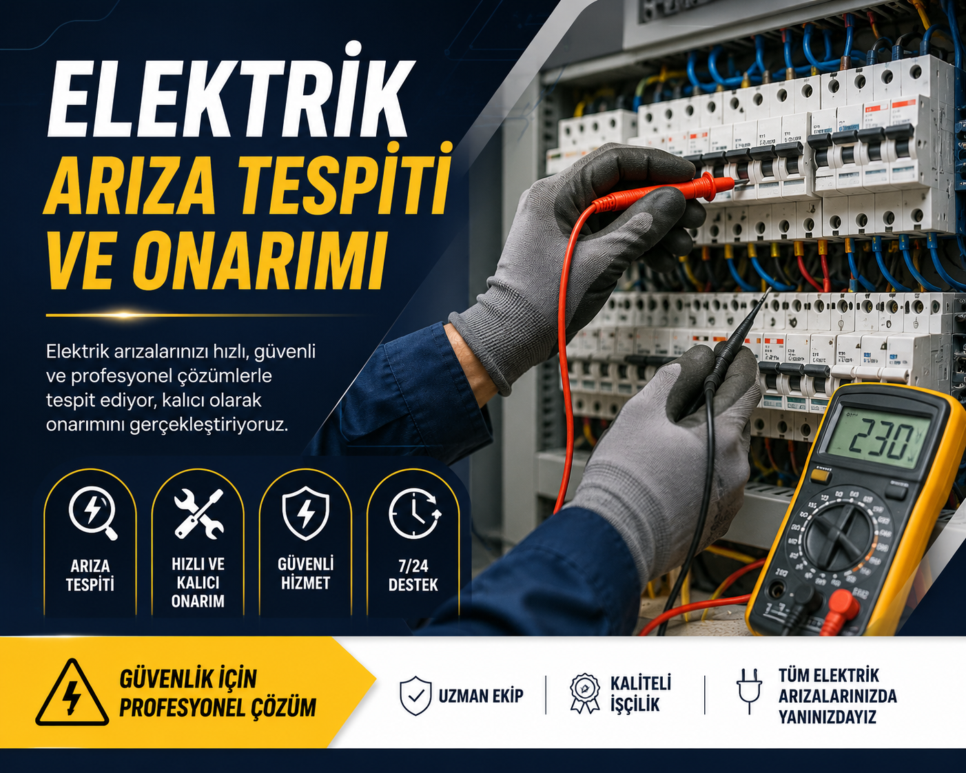 Elektrik Arıza Tespiti ve Onarımı İzmir Karşıyaka Bayraklı Çiğli