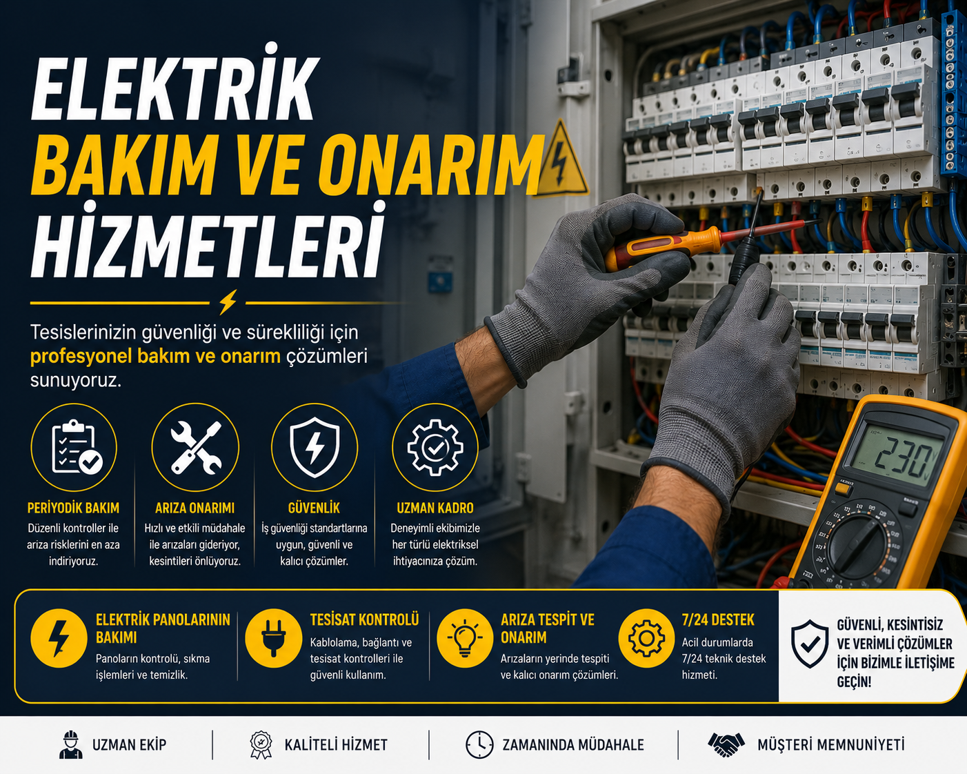 Elektrik Bakım ve Onarım Hizmetleri İzmir Karşıyaka Bayraklı Çiğli